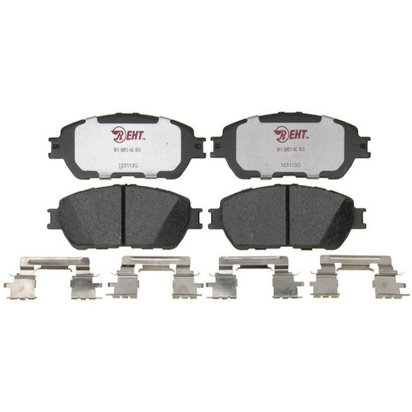 R/M Brakes BRAKE PADS OEM OE Replacement Hybrid Technology With Hardware EHT906AH - main